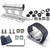 Baoblaze Supporto per forcella bici, portabici da tetto per auto con sgancio rapido, supporto universale per ruota, supporto per forcella anteriore, blocco, Argento