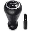 1neiSmartech Pomello Cambio Manuale 5 Marce con Adattatore Compatibile con Peugeot 106 107 205 206 207 301 307 308 407 508 3008 5008 e Compatibile con Citroen C2 C3 C4 C5 Picasso Saxo Elysee