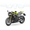 Moto Screenies Pellicola protettiva contro i sassi PPF Pellicola per moto adatta per Triumph Street Triple 765 R 2023-2025 Tankschutzfolie Clear-PU