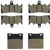 SOMMET Pastiglie freno Anteriori + Posteriore per ZRX 1100 1997-2000