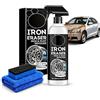 Giurui Iron Eraser Rust Remover Spray, 120ml Iron Powder Remover Spray for Car Wheels And Paint, Fast Acting Rust And Brake Dust Removers, for Wheels, Rims, Metal Surfaces (1 PCS)