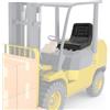 KigerNee Sedile per conducente/trattore/sedile di rimorchio/mini escavatore, universale, nero, impermeabile, con foro di scarico, sedile di rimorchio imbottito, portata 100 kg, regolabile 15 cm