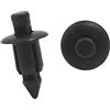 A ABSOPRO Rivetti 6mm Schizzo Guardia Fissaggio Clip Plastica Nero (Set 50)