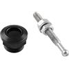 zalati Chiusura a sgancio rapido per cofano auto da 22 mm in acciaio inox vite pulsante auto da corsa pulsante a sgancio rapido cofano diametro di blocco perni clip Kit nero