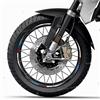 BLACK DOVES GRAPHICS Adesivi Cerchi Set Completo di strisce per 2 ruote compatibili con moto Motorrad 17 e 19