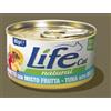 Generico Life Cat Natural Cibo Umido Naturale per Gatti, Tonnetto con misto frutta, 6 Scatolette da 85 g