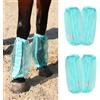 CareMaster Leggings universali per cavalli, a maglia fine, per ridurre notevolmente lo stomping, traspiranti, per cavalli, confezione da 4, colore: menta estiva
