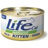 Generico Life Cat Natural Kitten Pollo, Cibo Umido per Gattini, 6 scatolette da 85 g l'una