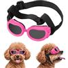 SSIMIDAPT Occhiali da Sole per Cani Piccola, Occhiali Protettivi per Cani, Protezione UV, Impermeabili, Antivento e Antiappannamento, Adatti a Cane e Gatti di Piccola Taglia (Rosa)