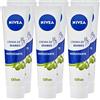 NIVEA Crema per le mani idratante olio d'oliva in confezione da 6 (6 x 100 ml), crema per la cura della pelle secca, crema per un'idratazione profonda