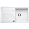 BLANCO METRA 5 S - Lavello rettangolare in granito per basi di lavello con larghezza di 50 cm - Gocciolatoio Integrato - SILGRANIT - Bianco - 513037