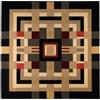 Bold Monkey Tappeto Quadrato Urban Maze - Multicolore 200 x 200 cm