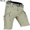 NONE Pantaloncini cargo da uomo estivi Pantaloni corti tattici ad asciugatura rapida Pantaloncini multitasche Pantaloni da caccia al ginocchio da pesca all'aperto da uomo