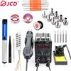JCD Stazione di saldatura JCD 8586D 2 IN 1 750W Pistola ad aria calda LCD Doppio display digitale Saldatore elettrico Stazione di rilavorazione di saldatura SMD