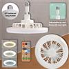 NONE Lampade da soffitto 2 in 1 Base E27 regolabile a 3 velocità Dimmerabile infinitamente per soggiorno Camera da letto Studio Luce decorativa a LED