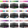 MSRUIOO 7pc Set di smalti per gel per unghie Design per nail art fai da te Tutto per la decorazione Soak Off Gel UV Kit di vernice gel per manicure a lunga durata