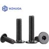WZHUIDA M2 M2.5 M3 M4 M5 M6 M8 Nero Esagono Incassato Esagonale Ultra Sottile Piatto Wafer Vite A Testa A Brugola Bullone A2-70 In Acciaio Inox 304