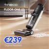 Tineco Floor ONE S7 PRO Aspirapolvere e scopa asciutti e bagnati senza fili LED Disordine appiccicoso e peli di animali domestici Centrifuga ad acqua elettrolitica