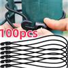 NONE Corda elastica con ganci da 10/50/100 pezzi, espansore ad alta elasticità con ganci, tenditore in gomma con ganci per teloni da campeggio