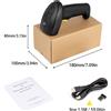YuNew Scanner di Codici a Barre Portatile 2.4G 1D 2D con Schermo LCD, Lettore Wireless Bluetooth per Consegne Express, Magazzini e Supermercati