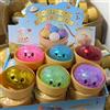 Bandai Blind box Glitter Dumpling Squishy con Scatola, Giocattolo Sensoriale Antistress a Forma di Raviolo