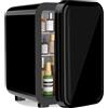 NONE Mini Frigorifero, 6 Litri/8 Lattine, 220-240V AC/DC, Refrigeratore Termoelettrico Portatile per Camera da Letto