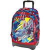 Tinta Unita Trolley Zaino Scuola Dream Cross, Shark Sganciabile NUOVE RUOTE SALI SCALE con carrello amovibile TINTAUNITA Pool Over