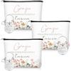Xuniea 3 Set di Regalo di Apprezzamento Insegnante Borse per Cosmetici per Maestre Portachiavi per Insegnanti Idee Regalo di Laurea Grazie e Addio per Maestre di Scuola Infanzia Primaria (Fiore)