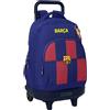 Safta F.C. Barcellona 1ª attrezzatura 25/26 - Zaino grande con ruote, compatto, rimovibile, ideale per bambini di diverse età, comodo e versatile, qualità e resistenza, 33 x 22 x 45 cm, blu/granata, M