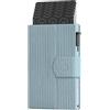 ProWallet Plus - Portacarte - 8 carte, banconote e monete - Portacarte con cerniera - RFID - Piccolo porta carte di credito - Portafoglio elegante (Ripple Blu)