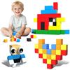 ToyUnited Cubi Magnetici per Bambini, 56 Pezzi Blocchi Magnetici di Costruzioni, Giocattoli Educativi STEM, Set di Costruzione Magnetico Colore Scuro Solido, Regalo per Ragazzi e Ragazze 3+ Anni