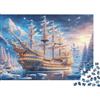 KTPRJLGZBQWN Nave di Ghiaccio Puzzle 1000 Pezzi Cartaceo per Adulti Paesaggio Invernale Puzzle per Famiglia Relax Casa 70x50cm/1000pcs