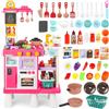 deAO 54PCS Cucina Giocattolo per Bambini, Altezza Regolabile