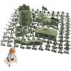 Hperu Set di soldatini, 100 Pezzi/Set Soldati antichi Giocattoli Action Figure per Uomini dell'Esercito con Modello di Scena per Feste di Compleanno per Ragazzi, Action Figure medievali