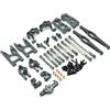 Generic RC Riparazioni per Wltoys 12423 12427 12428 Flyover 1/12 RC Car Accessories Metal Upgrade Set di 10 Suit Upgrades Parts(Titanium)