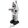 AYUNJIE Wind Up Toy MS430 Recinzione Robot Latta Giocattolo Fotografia Oggetti di Scena Regali Creativi Vintage da Collezione Regalo per Bambini (Argento)
