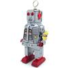 AYUNJIE Vento Fino Giocattolo MS403 Fiery Robot Latta Giocattolo retrò Adulto Giocattolo da Collezione Vintage da Collezione Bambini Regalo (Argento)