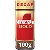 Nescafe NESCAFÉ Gold Decaf Caffè Solubile Decaffeinato, Barattolo 100g