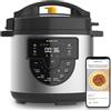 Newlux NEWUX- Pentola Programmabile 6L Chef Pot V170 (1000W) Nera. Pentola a Pressione Elettrica con Voce, 15 Funzioni e 4 Livelli di Pressione