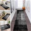 ZDYHMrj Tappeto/passatoia da cucina/corridoio antiscivolo, lavabile, tappeto lungo, 80 x 350 cm, colore grigio, nero, design moderno, al metro, per corridoio, sala da pranzo, camera da letto