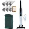 DG Service VORWERK FOLLETTO VK7s ORIGINALE NUOVO - Aspirapolvere SENZA FILI con Spazzola, Batteria, Caricabatteria, 6 Sacchetti, 6 Dovina - GARANZIA 2 ANNI (Dotazione Completa + Sacca Accessori)