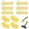 Vexaflow Microfibra Panni per Scopa a Vapore, Set di 10 Pulitore a Vapore Compatibili con Kärcher EasyFix SC1, SC2, SC3, SC4, SC5, Accessori con 6 Panni per Pavimenti e 4 Copri Ugelli