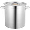 CHIMHOON Pentola da 30/50/70 litri, con coperchio in acciaio inox, per fornelli a gas, elettrici, a induzione (35 l)