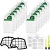 Ravytha 12 Pezzi Sacchetti per Aspirapolvere Compatibile con Vorwerk Kobold VK140 VK150 FP140 FP150, Ricambi Sacchi, Filtro Sacchetto, con 2 Filtri, 2 Spazzole Pulite, 2 Profumi