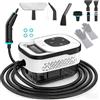 Kryvella Pulitore a Vapore Portatile 2500W, Unità staccaparati a vapore con 6 Livelli Regolabili, 8 Ugelli e Serbatoio 1250ml, per Casa Cucina Bagno Finestre e Auto (Bianco 2)