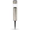 Velamp POLE: picchetto solare LED da giardino. Plastica finitura alluminio