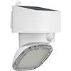 Velamp SUGAR: faretto LED a carica solare 2000 lumen monoblocco, con rilevatore di movimento. Bianco