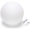 Velamp SOLAR NOVA XL: Palla LED RGB a ricarica solare 30cm. Telecomando