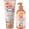 Balea Professional Set da 2 - Sapone liquido con olio di mandorle e profumo di noci marulane, 300 ml + olio di crema per le mani, 100 ml + spugna in silicone bonus