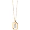 P D PAOLA PDPaola Mini Letter B Necklace Collana con ciondolo a forma di lettera oro, Onesize, Argento sterling, Zirconia cubica